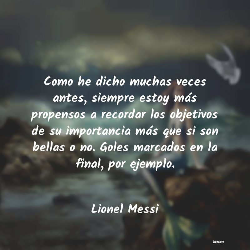 frases de Lionel Messi