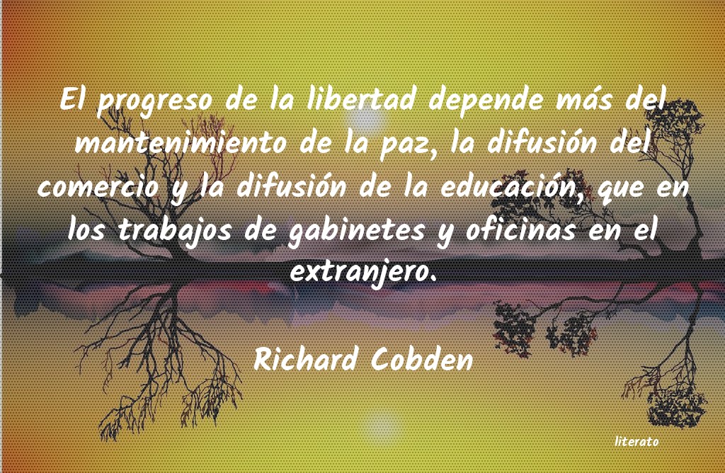 Frases de Richard Cobden
