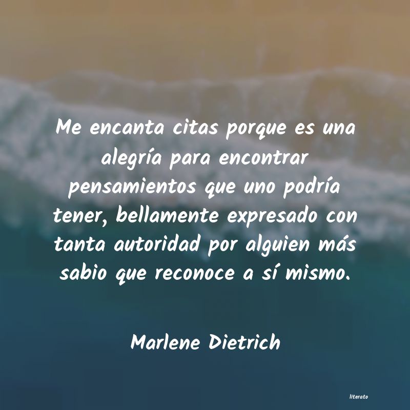 Frases de Marlene Dietrich