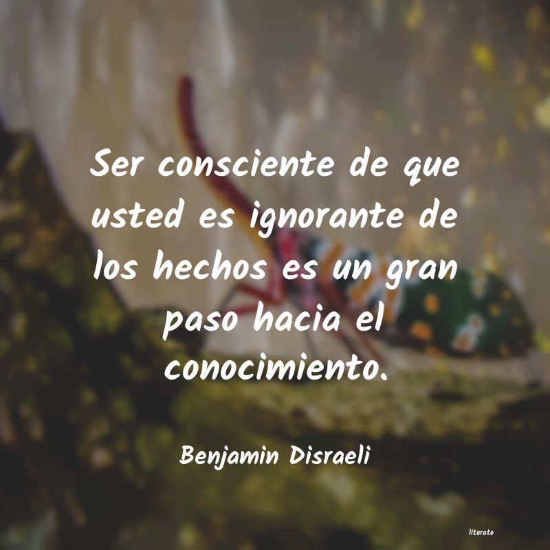 frases de Benjamin Disraeli