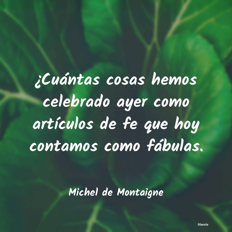 frases de Michel de Montaigne