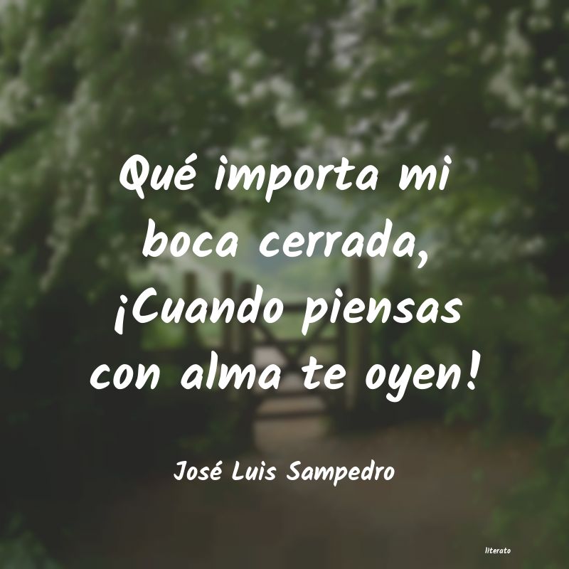 frases de JosÃ© Luis Sampedro
