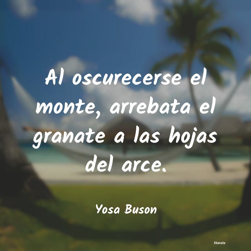 Frases de Yosa Buson