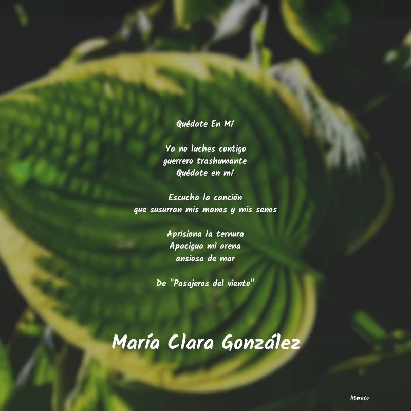 frases de MarÃa Clara González