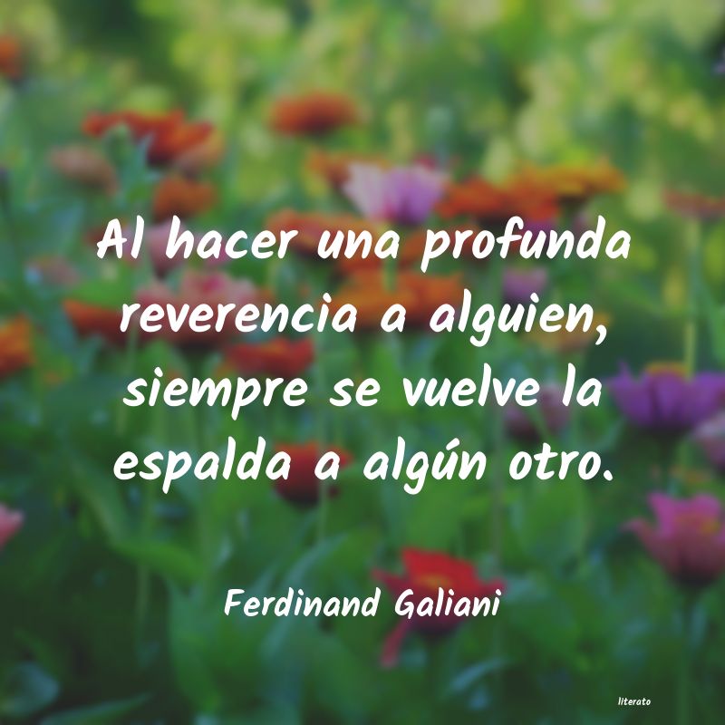 Frases de Ferdinand Galiani