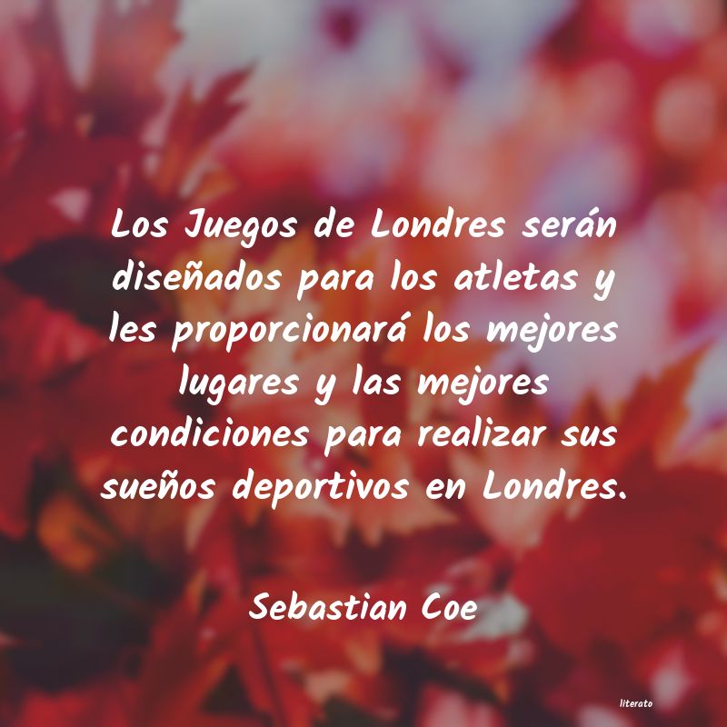 Frases de Sebastian Coe