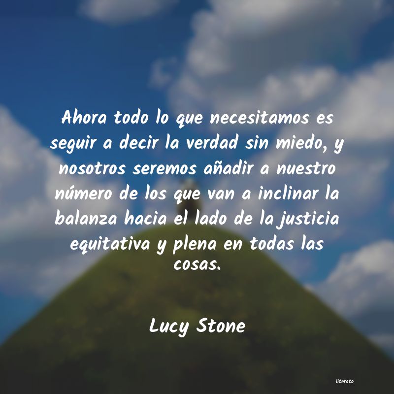 frases de Lucy Stone