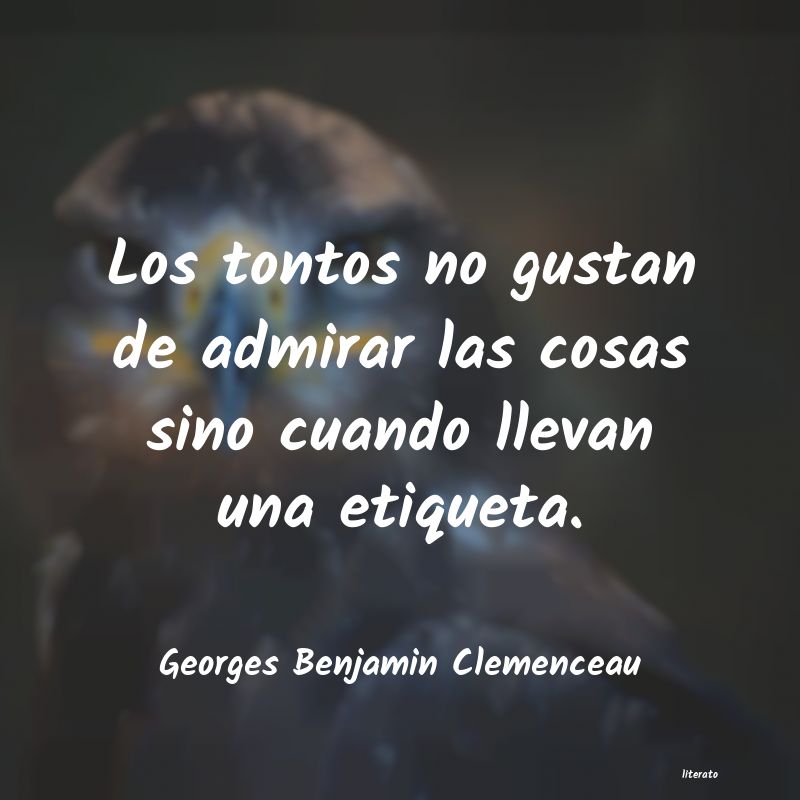 Frases de Georges Benjamin Clemenceau