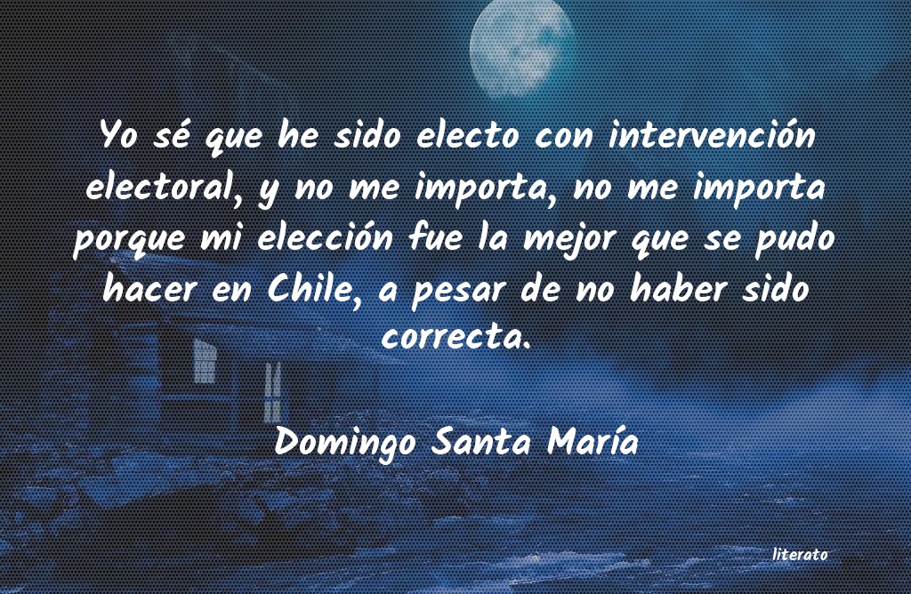frases de Domingo Santa MarÃa