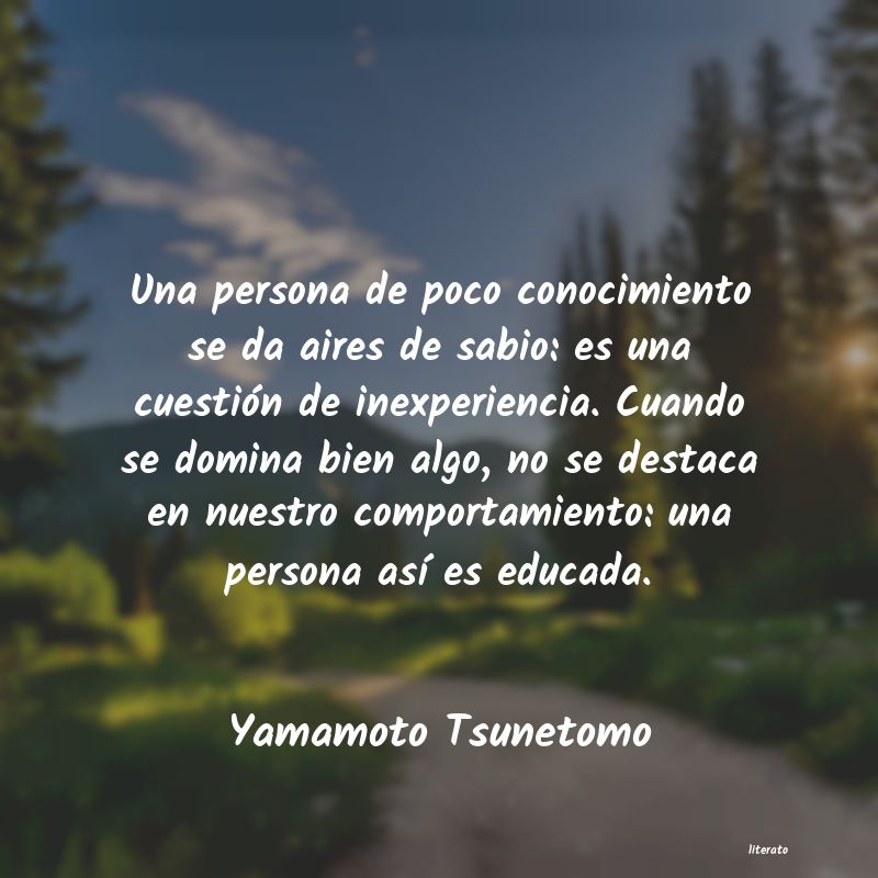 Frases de Yamamoto Tsunetomo