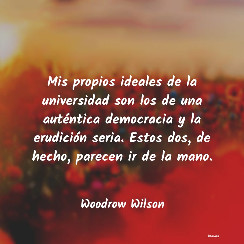 Frases de Woodrow Wilson