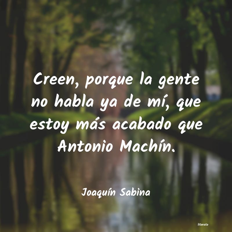 Frases de Joaquín Sabina