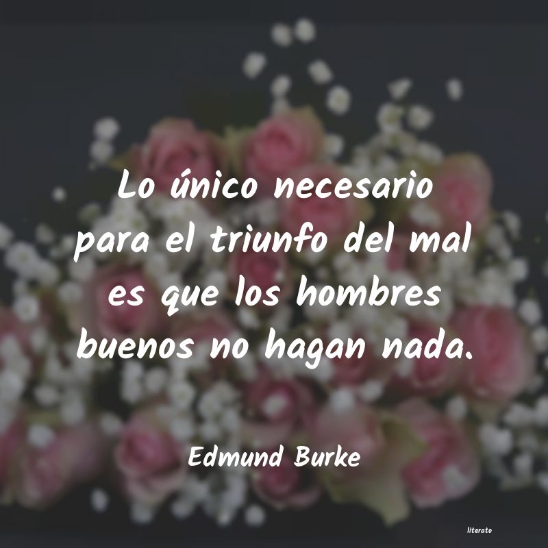 Frases de Edmund Burke