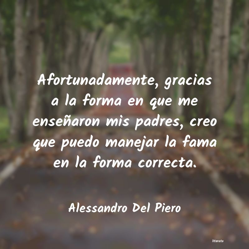 frases de Alessandro Del Piero