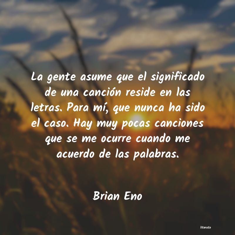 Frases de Brian Eno