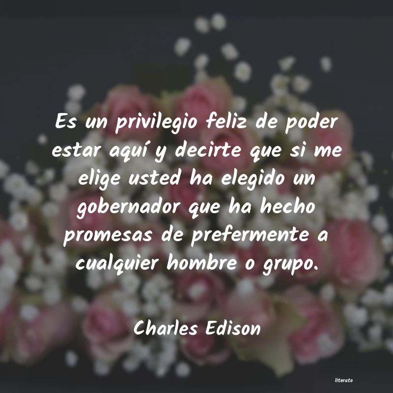 Frases de Charles Edison