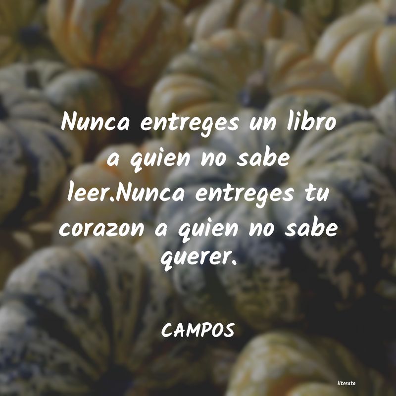 Frases de CAMPOS