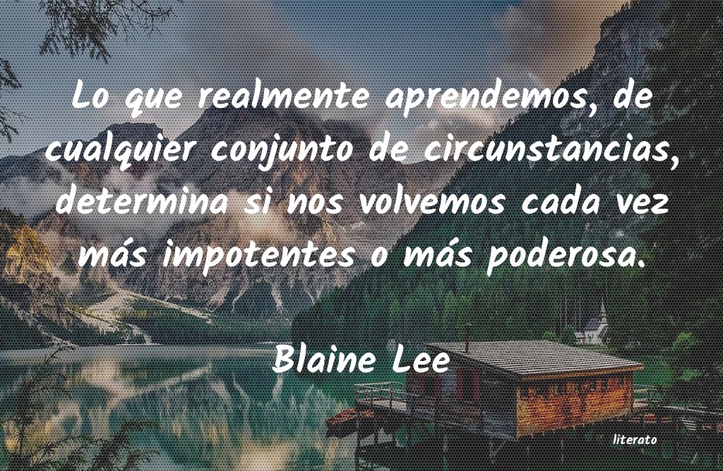 frases de Blaine Lee