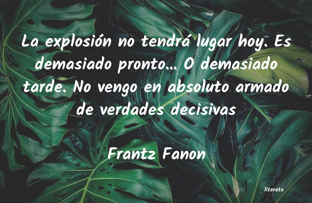 frases de Frantz Fanon