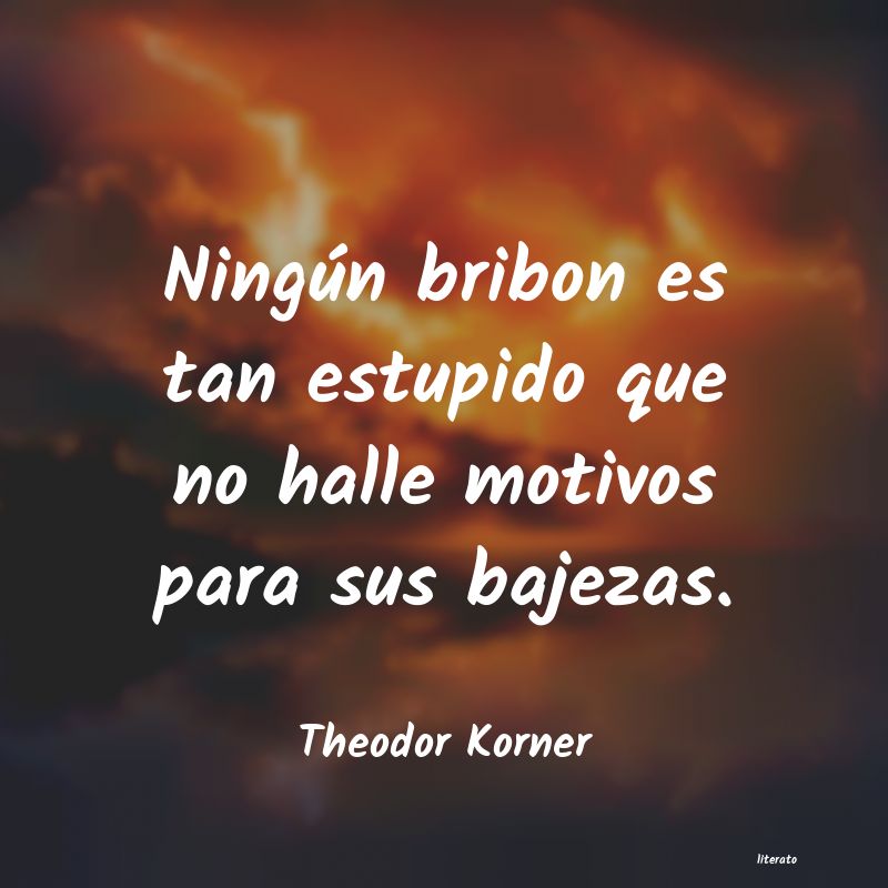 Frases de Theodor Korner