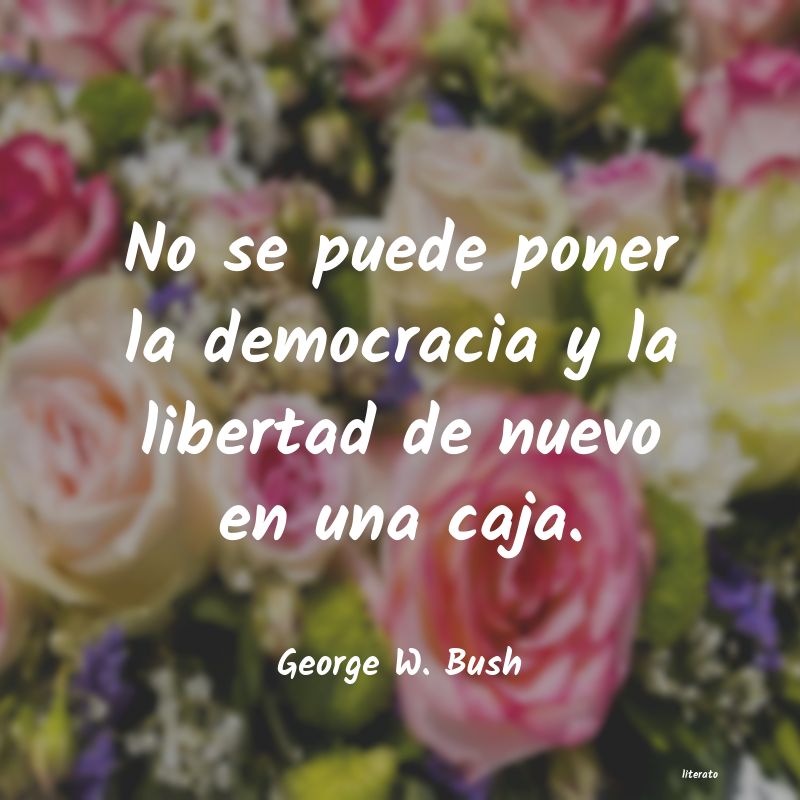frases de George W. Bush