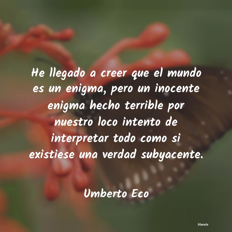 Frases de Umberto Eco