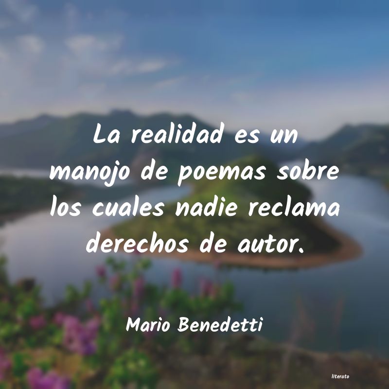 mario benedetti poemas cortos