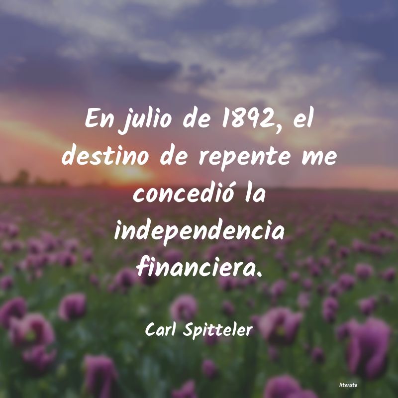 Frases de Carl Spitteler