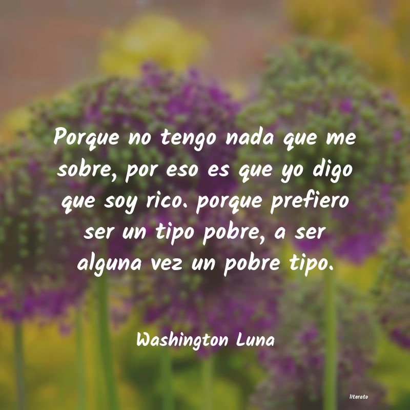 frases de Washington Luna
