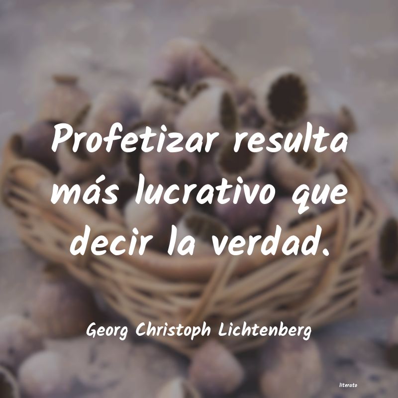 frases de Georg Christoph Lichtenberg