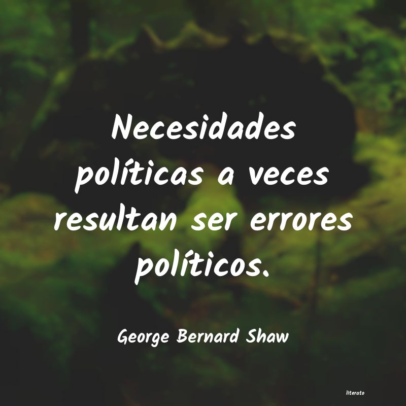 george bernard shaw sola una tragedia