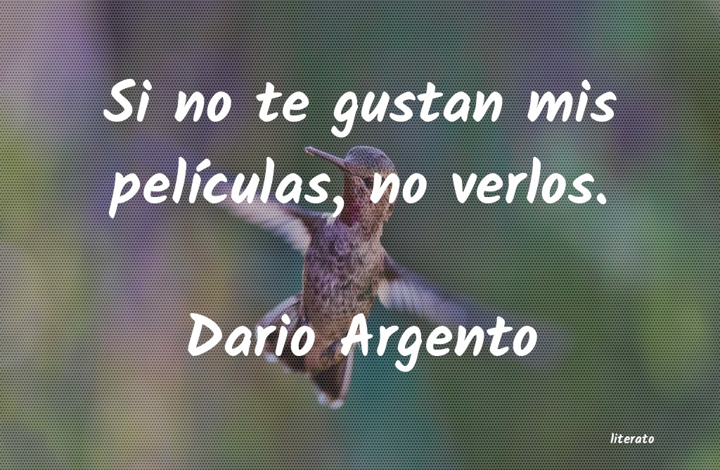 Frases de Dario Argento