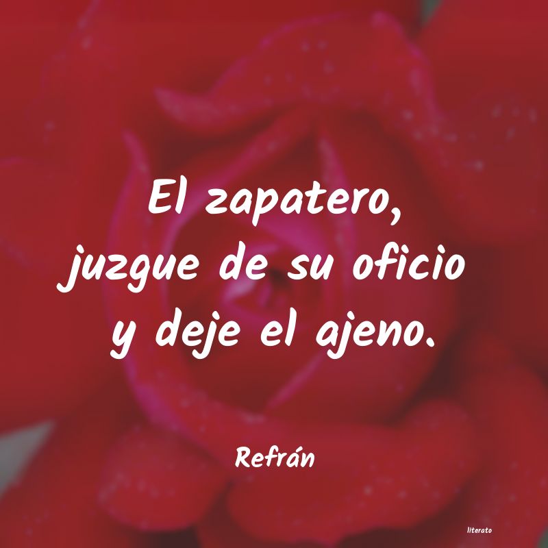 Frases de Refrán