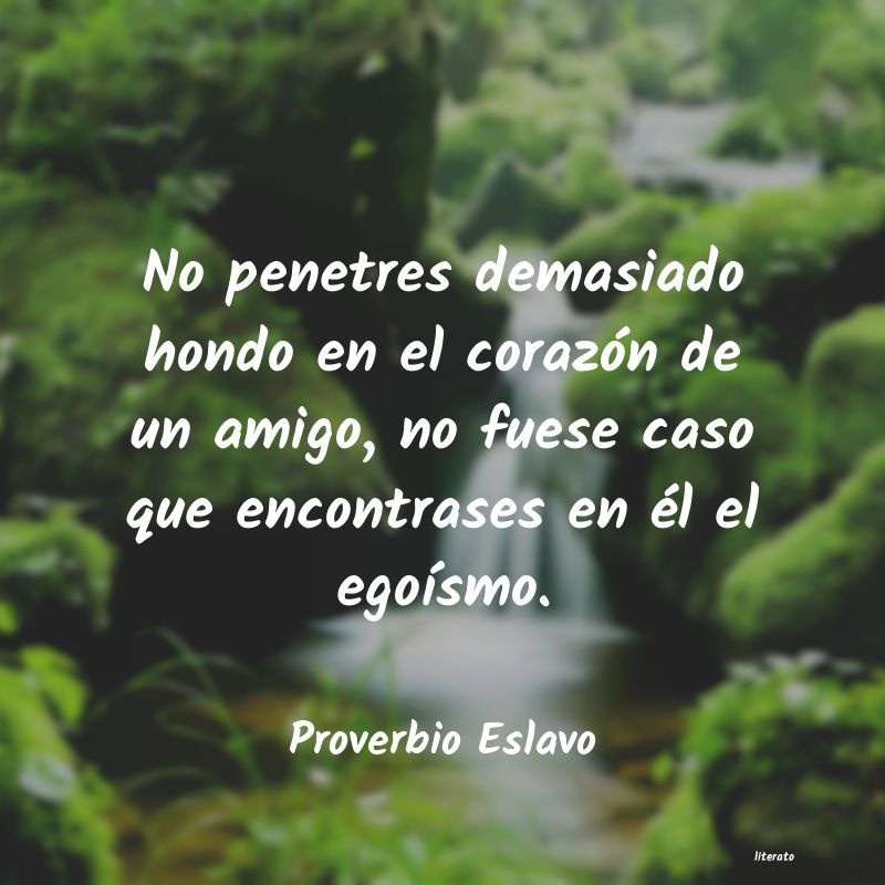 frases de Proverbio Eslavo