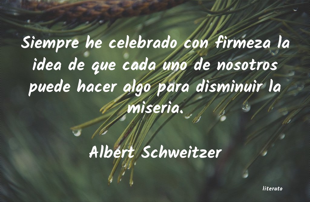 Frases de Albert Schweitzer