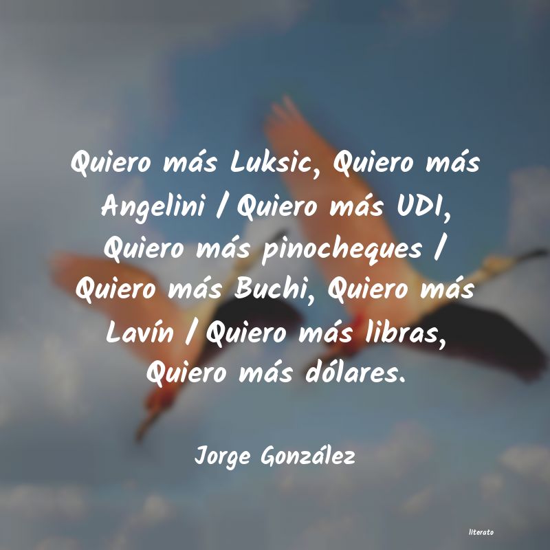 frases de Jorge González