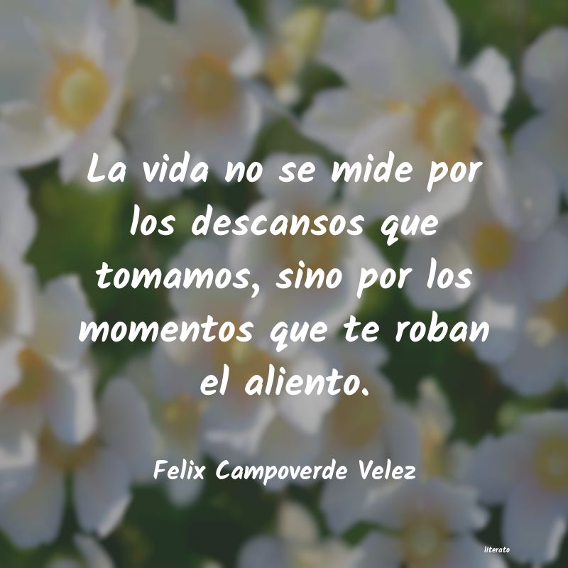 frases de Felix Campoverde Velez