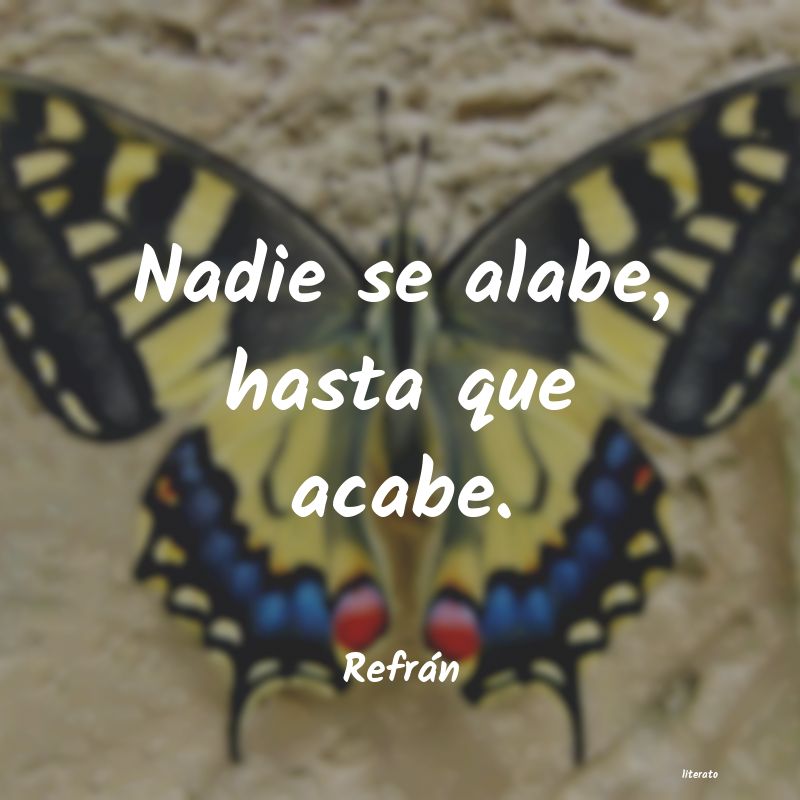 Frases de Refrán