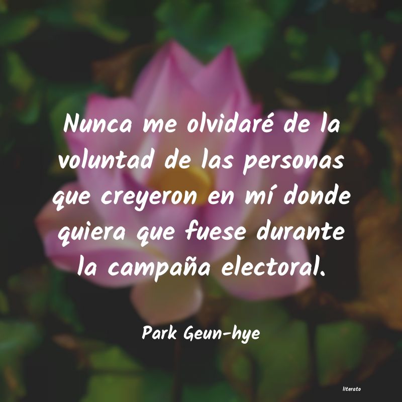 frases de Park Geun-hye