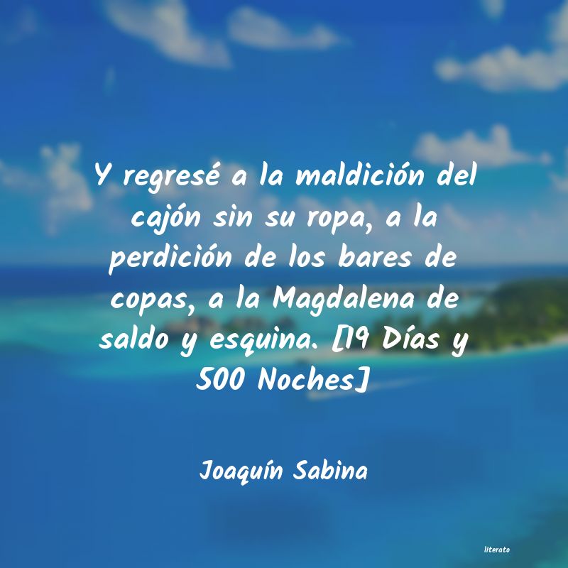 frases de JoaquÃn Sabina