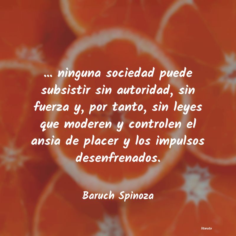 Frases de Baruch Spinoza