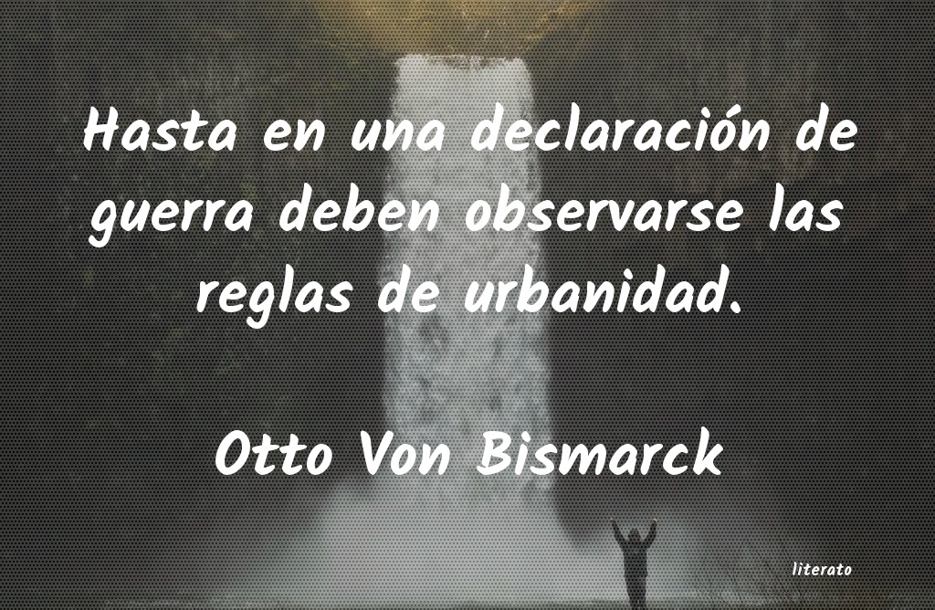 frases de Otto Von Bismarck