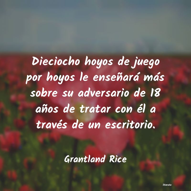 Frases de Grantland Rice