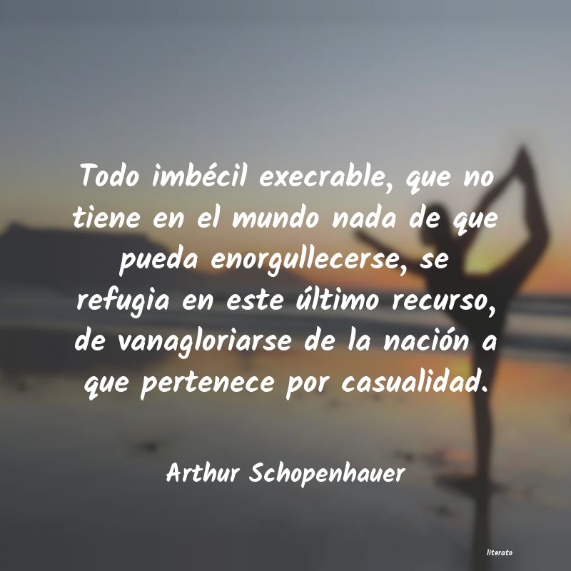 Frases de Arthur Schopenhauer