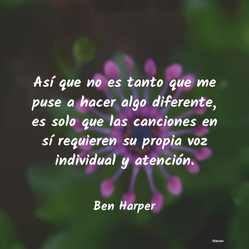 Frases de Ben Harper