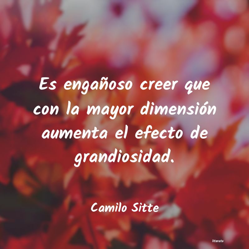 frases de Camilo Sitte