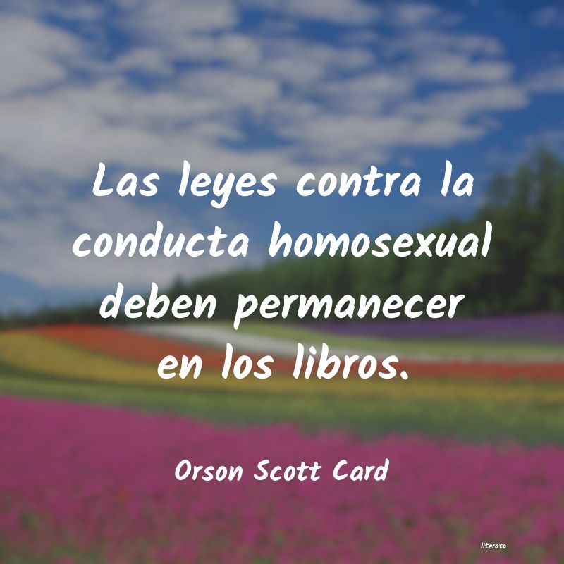 frases de Orson Scott Card