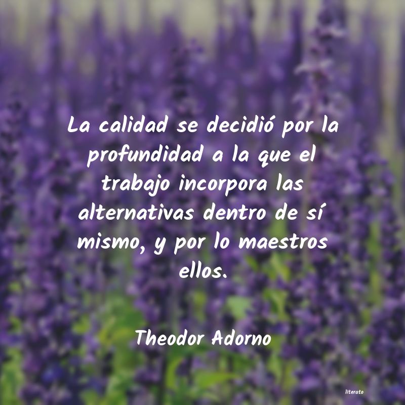 Frases de Theodor Adorno