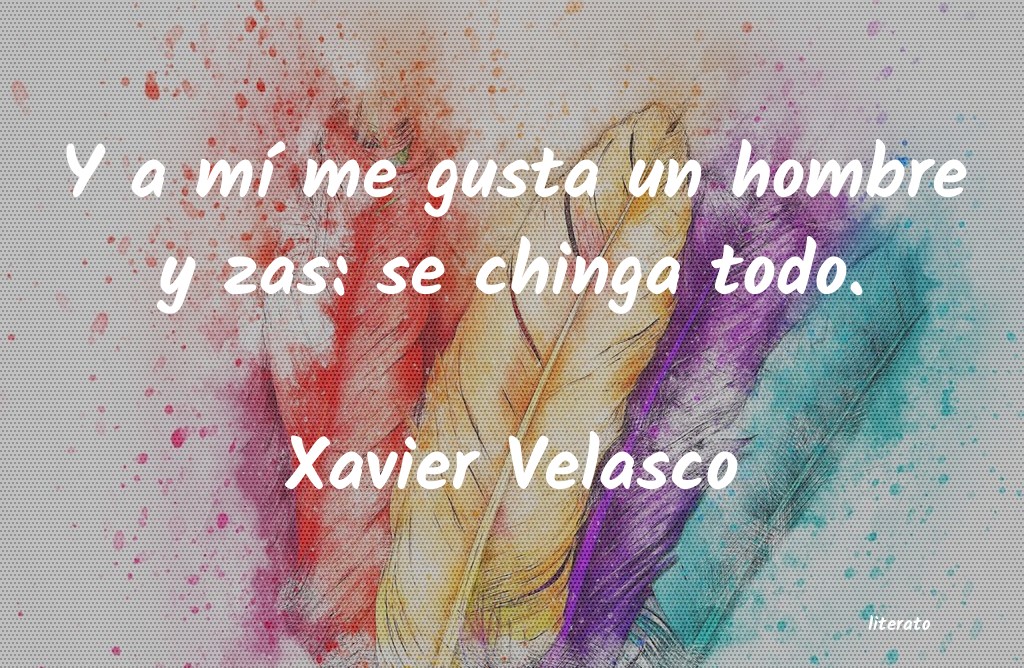 Frases de Xavier Velasco