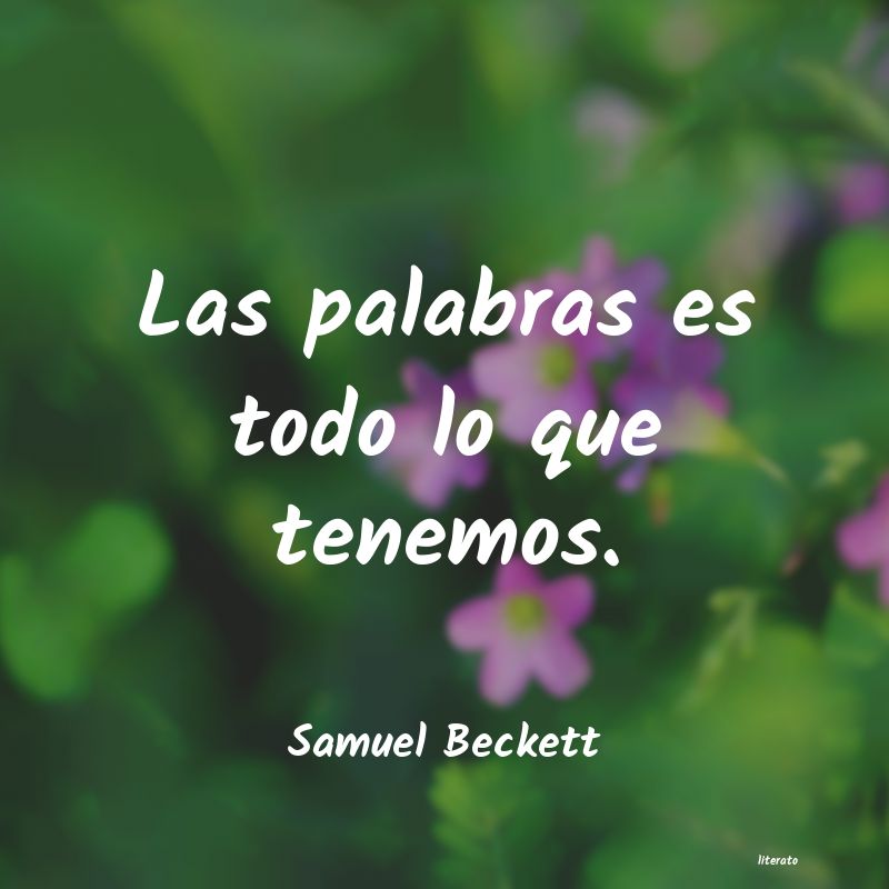 frases de Samuel Beckett
